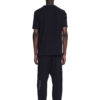 Logo Vertical Print Canvas T-shirt