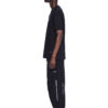 Logo Vertical Print Canvas T-shirt