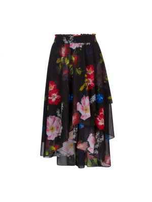 Ritta Berry Sundae Ruffle Midi Skirt - StyleFav
