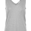 Gray Hilde Tie Top