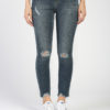 Suzy Step Hem Skinny Jeans - StyleFav