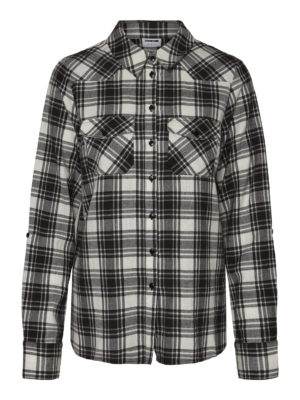 Erik Longsleeve Checkered Print Shirt - StyleFav