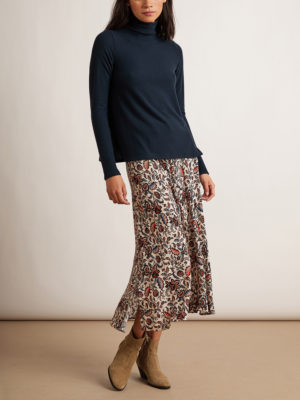 Cozy Jersey Mock Neck Top - StyleFav
