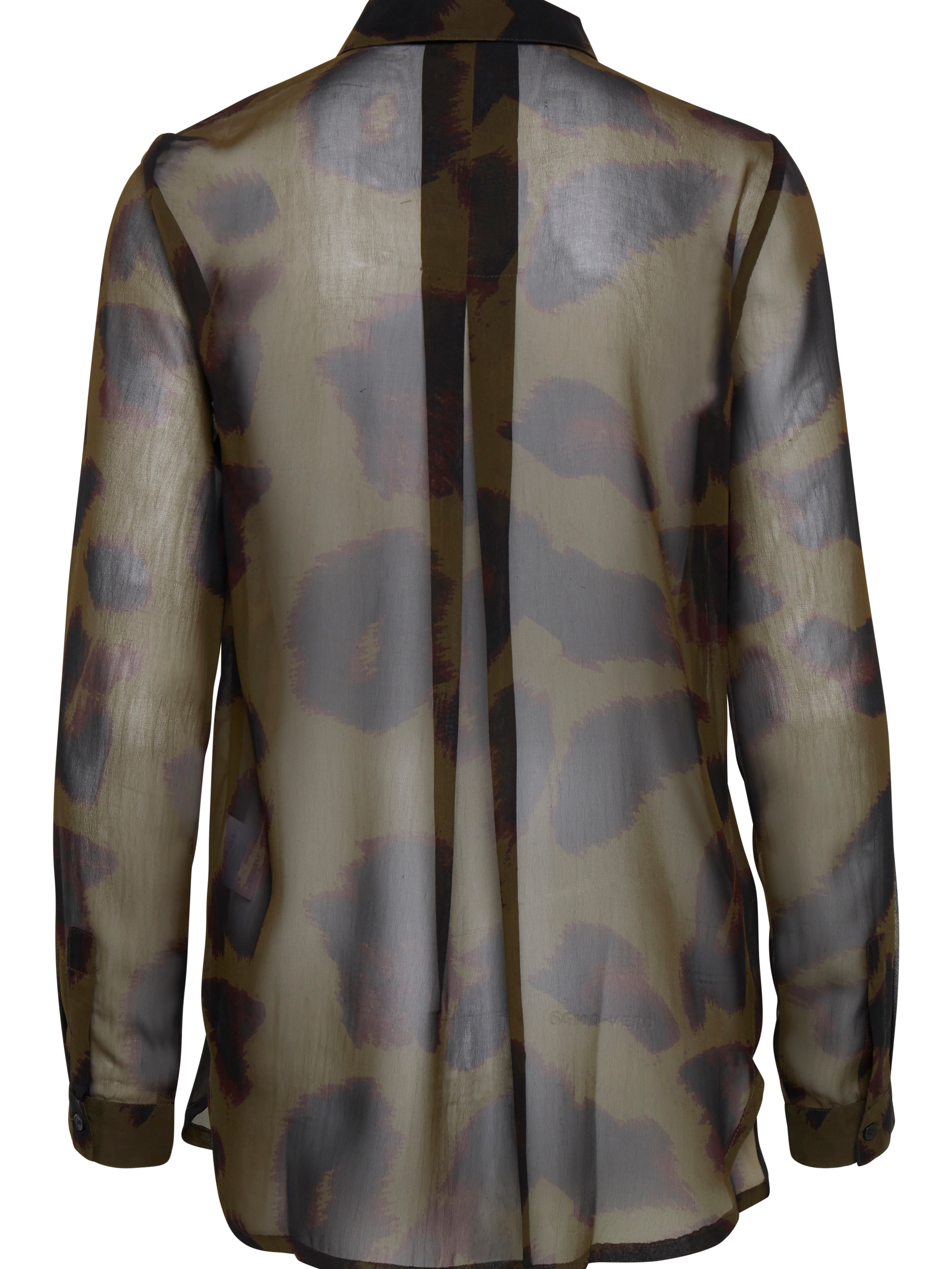 Inger Camo Print Sheer Shirt | ICHI 