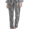 Hoxton Raw Hem Snake Print High-Rise Slim Jeans - StyleFav