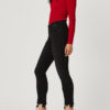 Tess Smoke Destroyed Hem Skinny Jeans - StyleFav