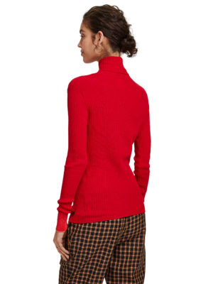 Fine Ribbed Turtleneck Knit Sweater - StyleFav