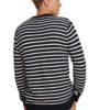 Crew Neck Striped Knit Sweater - StyleFav