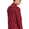 Roll-Tab Sleeve Flannel Buffalo Plaid Shirt - StyleFav