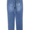 Raw Hem Destroyed Mid Rise Crop Jeans - StyleFav