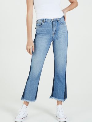 1995 Mid Rise Crop Flare Jeans - StyleFav