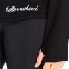 Hello Weekend V-Neck Long Sleeve T-Shirt - StyleFav