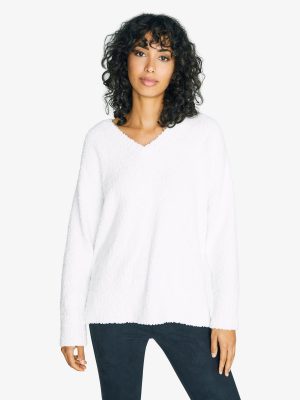 Teddy V Neck Sweater - StyleFav