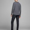 Blade Stripe Long Sleeve Crew Neck T-Shirt - StyleFav