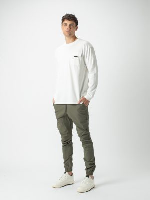 Workwear Box Long Sleeve Crew T Shirt - StyleFav