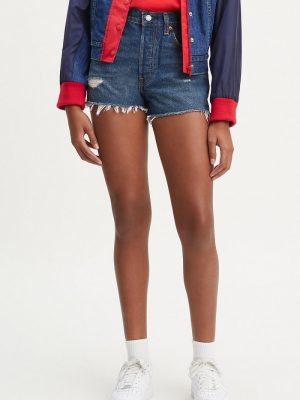 Silver Lake 501 Original High Rise Jean Shorts - StyleFav