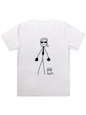 Stick Karl Graphic T Shirt - StyleFav