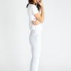 Micki White Dawn Mid Rise Kick Flare Jeans - StyleFav