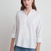 Carey Woven Cotton Button Up Shirt - StyleFav