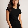 Jemma Gauzy Whisper Fitted T Shirt - StyleFav