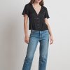 Maisie Satin Viscose Button Up Blouse - StyleFav