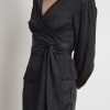 Everlee Satin Viscose Wrap Top - StyleFav