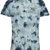 Blue and Green Tie Dye T Shirt - StyleFav