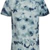 Blue and Green Tie Dye T Shirt - StyleFav