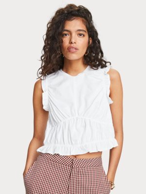 Keoni Capsule Ruffled Crop Top -StyleFav