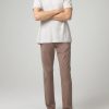 Latte Gage Straight Twill Pants - StyleFav