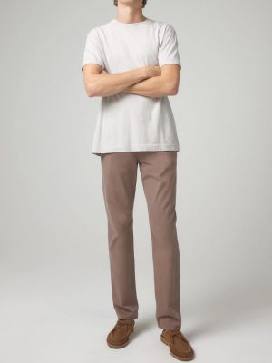 Latte Gage Straight Twill Pants - StyleFav
