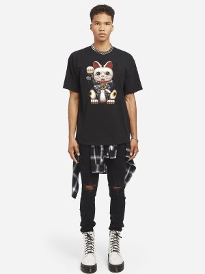 Black Lucky Box Tee - StyleFav
