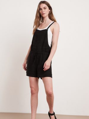 Jojo Woven Linen Romper - StyleFav