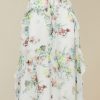 Lurissa Floral Ruffle Midi Skirt - StyleFav