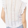 Lauren Embroidered Openwork Top - StyleFav