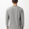 Dark Grey Marle Tech Box Long Sleeve Tee - StyleFav