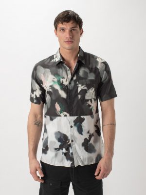 Floating Floral Short Sleeve Shirt - StyleFav