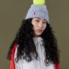 Neon Yellow Pom Pom Beanie - StyleFav