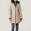 Christy Natural Fur Brushed Down Coat - StyleFav