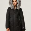 Christy Silver Fur Brushed Down Coat - StyleFav