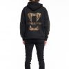 Tan Glitter Creatures of the Night Hoodie - StyleFav