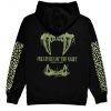 Green Glitter Creatures of the Night Hoodie - StyleFav