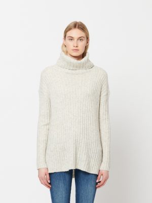 Marta Ribbed Wide Turtleneck Sweater - StyleFav