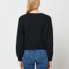 Irving Cable Knit Crop Sweater - StyleFav