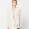 Novah Waffle Knit Lapel Cardigan - StyleFav
