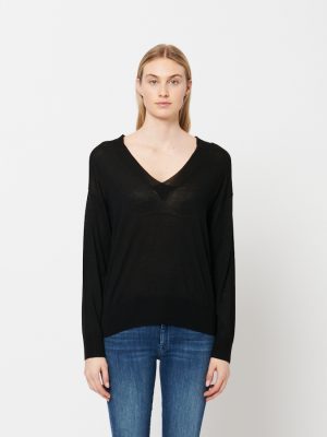 Dita Easy V-Neck Cashmere Blend Sweater - StyleFav