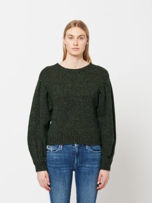 Ida Balloon Sleeve Crop Sweater - StyleFav