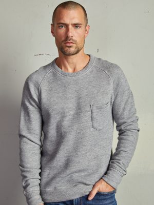 Heather Grey Fleece Long Sleeve Top - StyleFav