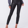 Kiana Black Vegan Leather Leggings - StyleFav