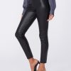 Kiana Black Vegan Leather Leggings - StyleFav